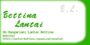 bettina lantai business card